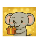 キラキラきばのゾウ@SFW（個別スタンプ：32）