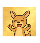 キラキラぽっけのカンガルー@SFW（個別スタンプ：1）