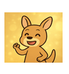 キラキラぽっけのカンガルー@SFW（個別スタンプ：3）