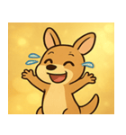 キラキラぽっけのカンガルー@SFW（個別スタンプ：4）