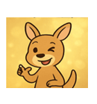 キラキラぽっけのカンガルー@SFW（個別スタンプ：5）