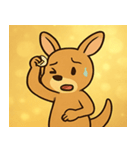 キラキラぽっけのカンガルー@SFW（個別スタンプ：10）