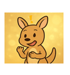 キラキラぽっけのカンガルー@SFW（個別スタンプ：14）