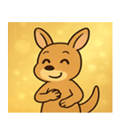 キラキラぽっけのカンガルー@SFW（個別スタンプ：15）