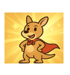 キラキラぽっけのカンガルー@SFW（個別スタンプ：16）