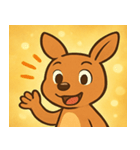 キラキラぽっけのカンガルー@SFW（個別スタンプ：17）