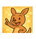 キラキラぽっけのカンガルー@SFW（個別スタンプ：23）