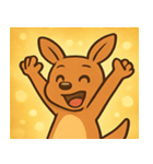 キラキラぽっけのカンガルー@SFW（個別スタンプ：24）