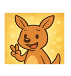 キラキラぽっけのカンガルー@SFW（個別スタンプ：32）