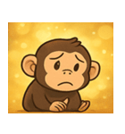 キラキラにっこりチンパンジー@SFW（個別スタンプ：3）