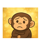 キラキラにっこりチンパンジー@SFW（個別スタンプ：4）