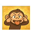 キラキラにっこりチンパンジー@SFW（個別スタンプ：13）