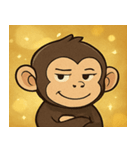 キラキラにっこりチンパンジー@SFW（個別スタンプ：18）