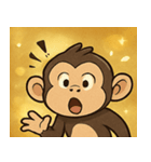 キラキラにっこりチンパンジー@SFW（個別スタンプ：20）