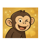 キラキラにっこりチンパンジー@SFW（個別スタンプ：29）