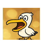 キラキラくちばしのペリカン@SFW（個別スタンプ：1）