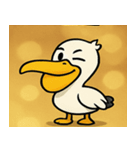 キラキラくちばしのペリカン@SFW（個別スタンプ：5）