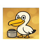 キラキラくちばしのペリカン@SFW（個別スタンプ：9）