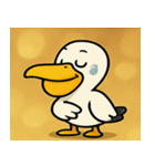 キラキラくちばしのペリカン@SFW（個別スタンプ：10）