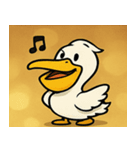 キラキラくちばしのペリカン@SFW（個別スタンプ：12）