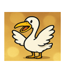 キラキラくちばしのペリカン@SFW（個別スタンプ：15）