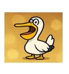 キラキラくちばしのペリカン@SFW（個別スタンプ：16）
