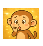キラキラしっぽのサル@SFW（個別スタンプ：11）