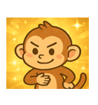 キラキラしっぽのサル@SFW（個別スタンプ：12）