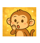 キラキラしっぽのサル@SFW（個別スタンプ：14）