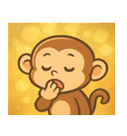キラキラしっぽのサル@SFW（個別スタンプ：24）