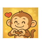 キラキラしっぽのサル@SFW（個別スタンプ：31）