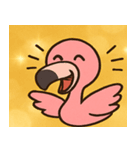 キラキラあしながフラミンゴ@SFW（個別スタンプ：1）