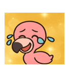 キラキラあしながフラミンゴ@SFW（個別スタンプ：4）