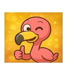 キラキラあしながフラミンゴ@SFW（個別スタンプ：21）