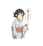 【夏】巫女のあかねちゃん【日常敬語】（個別スタンプ：17）