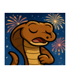 花火とクネクネキングコブラ@SFW（個別スタンプ：7）