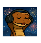 花火とクネクネキングコブラ@SFW（個別スタンプ：11）