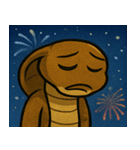 花火とクネクネキングコブラ@SFW（個別スタンプ：17）