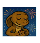 花火とクネクネキングコブラ@SFW（個別スタンプ：21）