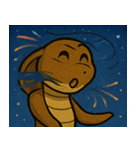 花火とクネクネキングコブラ@SFW（個別スタンプ：28）