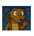 花火とクネクネキングコブラ@SFW（個別スタンプ：30）