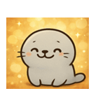 キラキラひれのアザラシ@SFW（個別スタンプ：1）