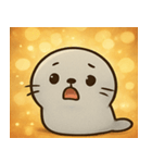 キラキラひれのアザラシ@SFW（個別スタンプ：3）