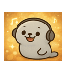 キラキラひれのアザラシ@SFW（個別スタンプ：12）
