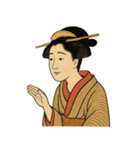 しのぶちゃん 浮世絵 東洲斎写楽（個別スタンプ：10）