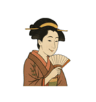 しのぶちゃん 浮世絵 東洲斎写楽（個別スタンプ：12）