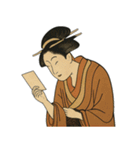 しのぶちゃん 浮世絵 東洲斎写楽（個別スタンプ：21）