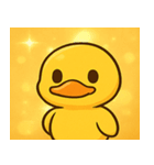 キラキラがーがーアヒル@SFW（個別スタンプ：1）