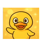 キラキラがーがーアヒル@SFW（個別スタンプ：3）