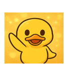 キラキラがーがーアヒル@SFW（個別スタンプ：6）